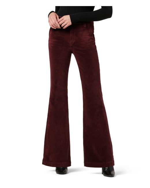 Joe's Jeans Red The Molly Flare With Trouser Pocket