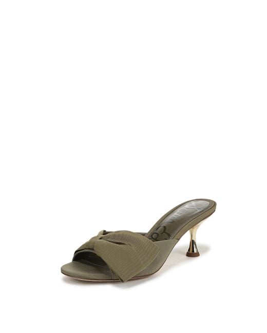 Sam Edelman Green Ragan Heeled Sandal Light Olive/olive 5 M