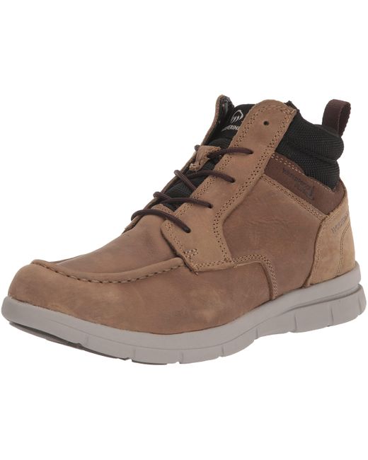 Wolverine Brown Karlin Moc Toe Mid Fashion Boot for men