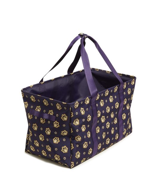 Vera Bradley Blue Ripstop Large Car Tote Bag