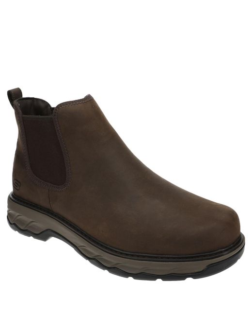 Skechers Brown Usa Lockett-heath Chelsea Boot for men