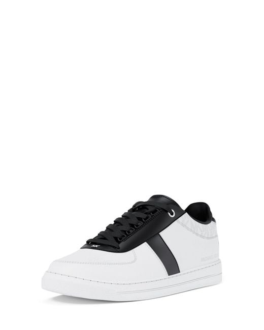 Michael Kors White Brady Lace Up Sneaker for men