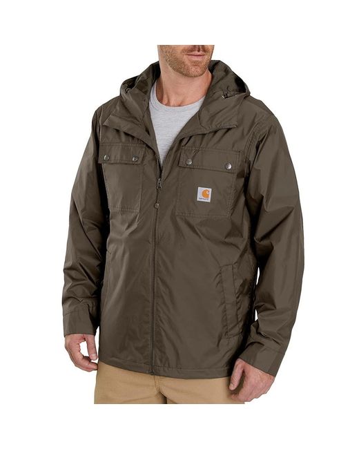 Carhartt Synthetic Mens Rain Defender Relaxed Fit Lightweight Jacket ...