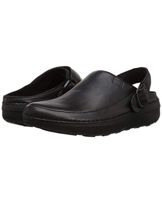 Fitflop Gogh Pro In Leather Clogs in Black for Men - Save 51% - Lyst