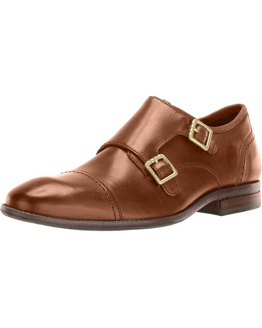 cole haan monk strap british tan