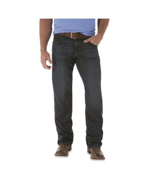 Wrangler Black Retro Relaxed Fit Boot Cut Jean for men