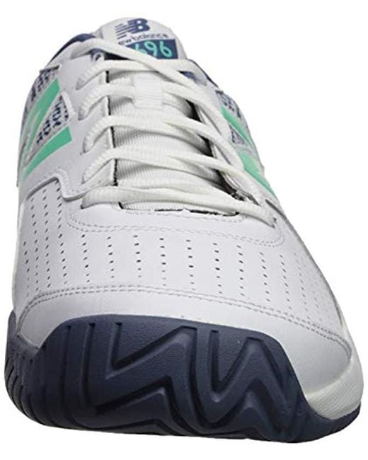 New Balance 696v3 Hard Court Tennis Shoe, White/emerald, 1.5 D Us for Men |  Lyst