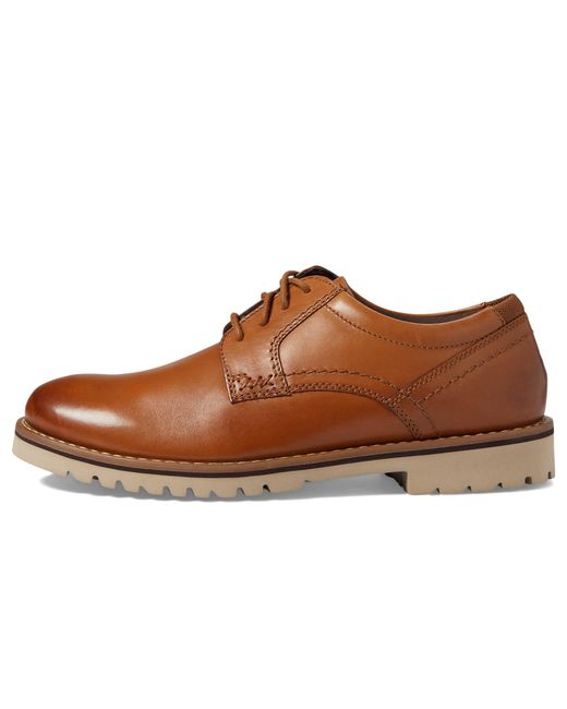 Rockport Brown Mitchell Plain Toe Oxford for men