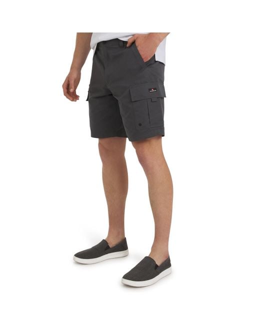 Quiksilver Black Regular Fit Fixed Waist Water Friendly Active Hybrid Cargo Shorts for men