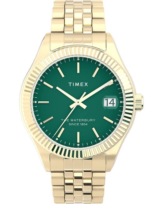 Timex Waterbury Legacy 34mm Quartz Dress Watch With Stainless Steel