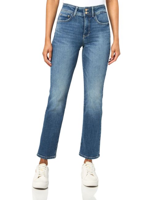 Guess Blue Eco Shape Up Straight Leg Jean