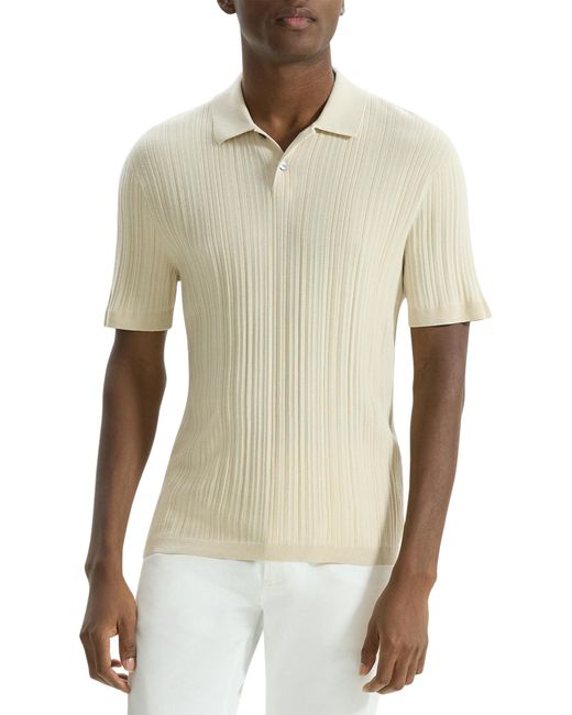 Theory Natural Goris Textured Polo for men