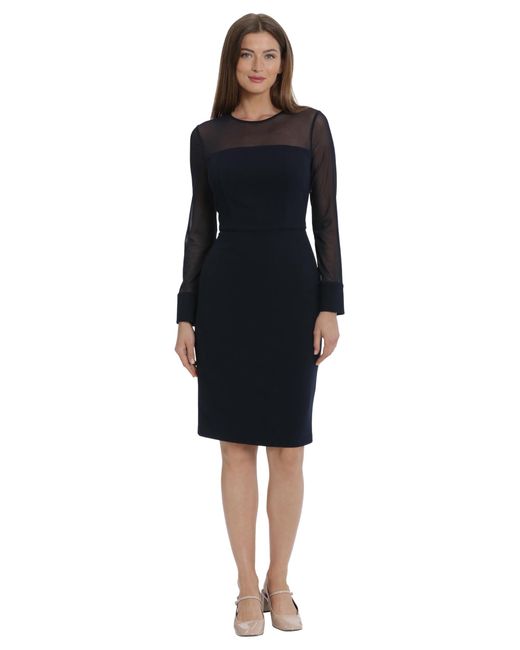 Maggy London Black Illusion Dress Occasion Event Party Holiday Cocktail