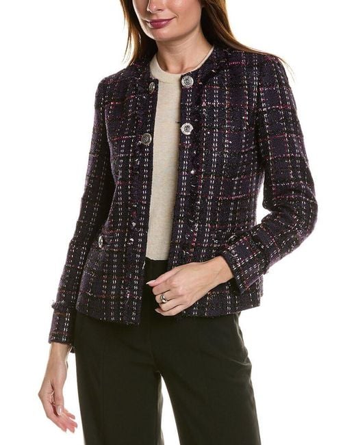 Anne Klein Black Kissing Front Jacket