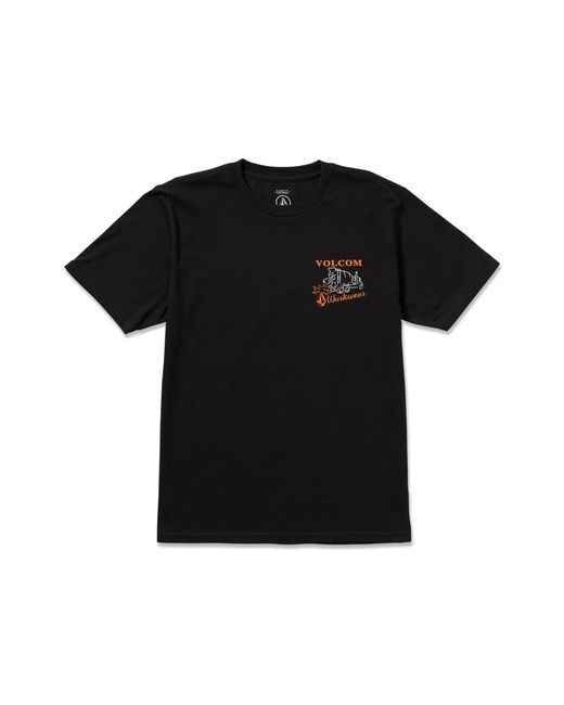 Volcom Black Pour Choices Short Sleeve Workwear Tee for men