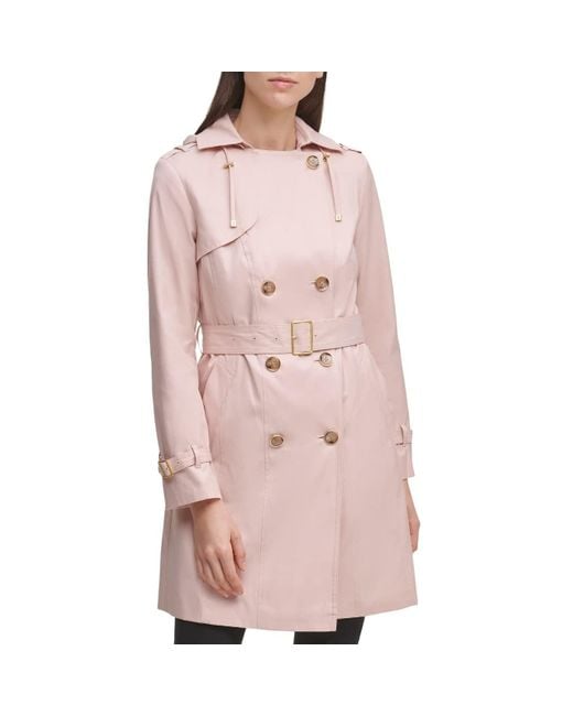Cole Haan Pink Leather Wing Collared Jacket