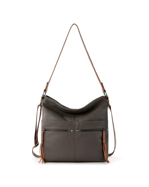 The Sak Black S Ashland Bucket Bag In Leather