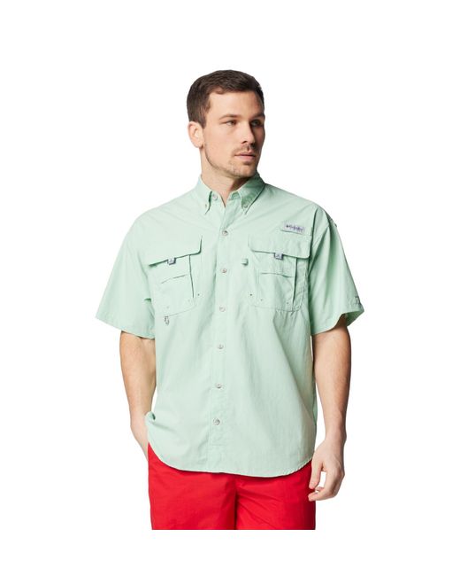 Columbia Green Bahama Ii Short Sleeve Shirt for men