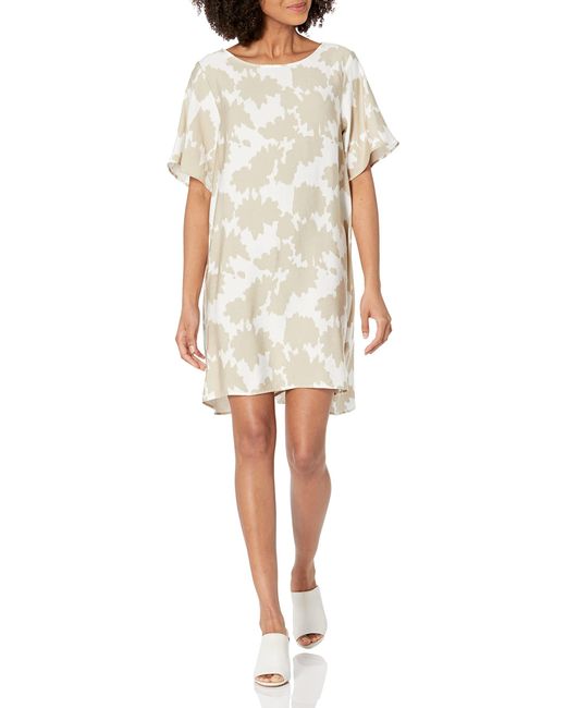 Emporio Armani Natural | Bt Sleeve Print Mini Dress