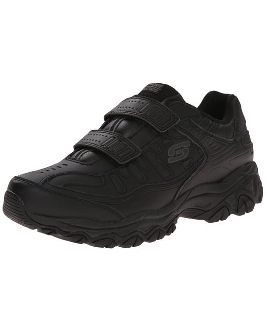 skechers black velcro shoes
