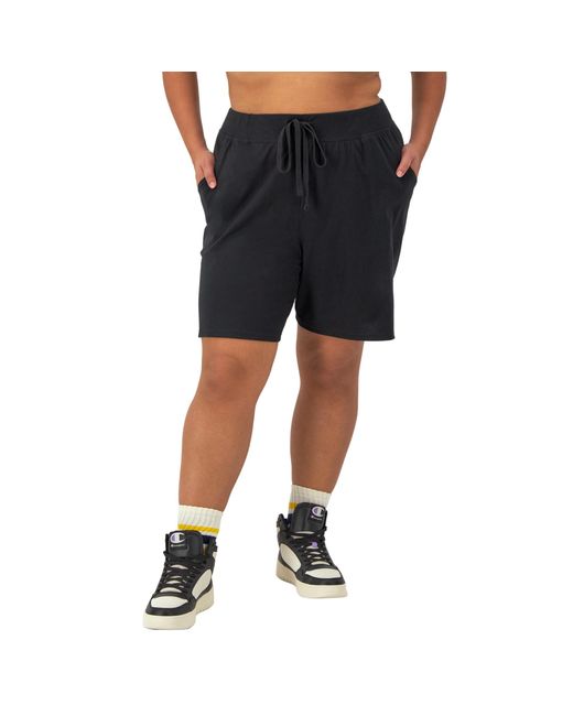 Champion Black , Jersey, Soft, Lightweight, Comfortable Shorts For , 5"