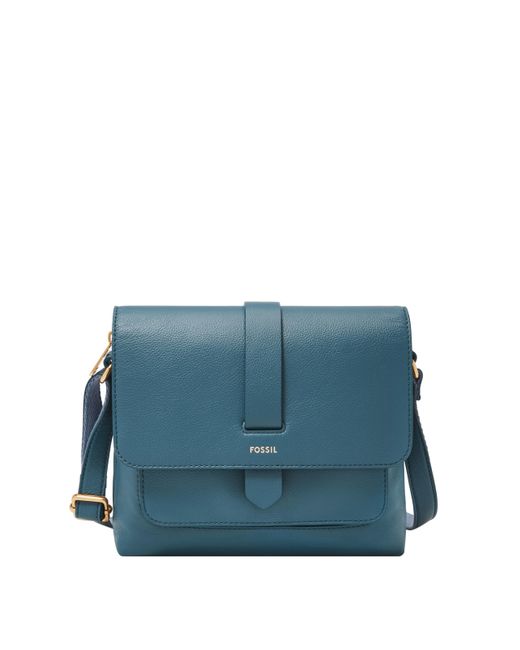 Blue Fossil Crossbody Bags Fossil Billie Blue Shoulder Bag David Jones