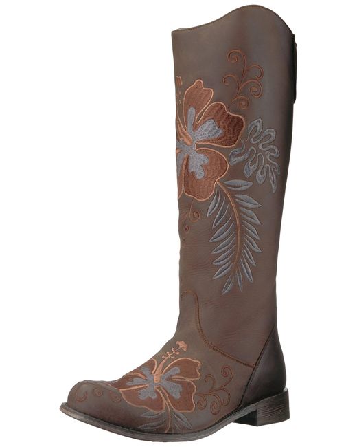 alohas west boot with block heel