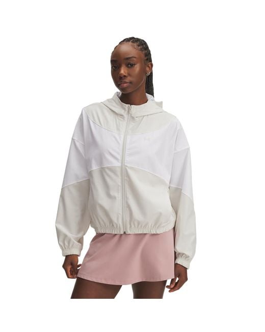 Under Armour Gray Rival Woven Jacket Summit Summit