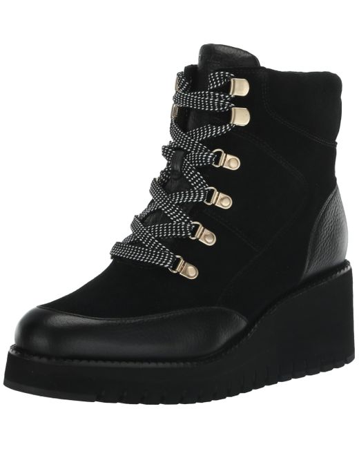 Cole Haan Black Zerogrand City Wedge Hiker Ankle Boot