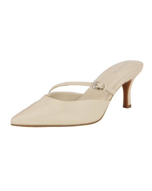 Calvin Klein Natural Jansy Heeled Sandal