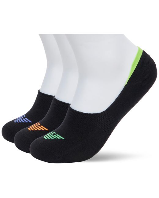 Emporio Armani Blue , 3-pack Footie Socks, Black/black/black, One Size for men