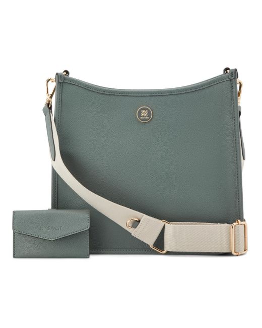 Nine West Green Nalini Crossbody mit Kartenetui