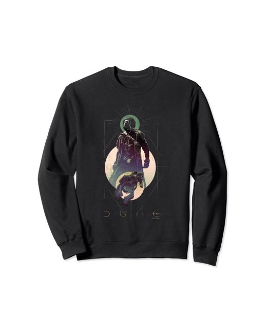 Dune Black Dune Paul Atreides Moon Poster Sweatshirt