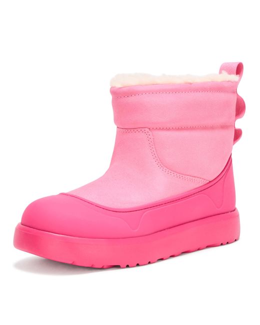 Ugg Pink K Classic Mini Mod Rain Boot