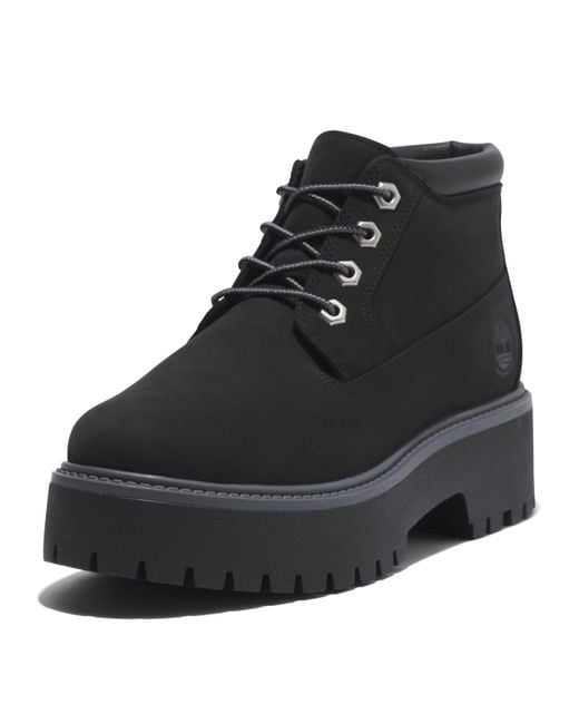 Timberland Black Stone Street Platform Waterproof Chukka Boot