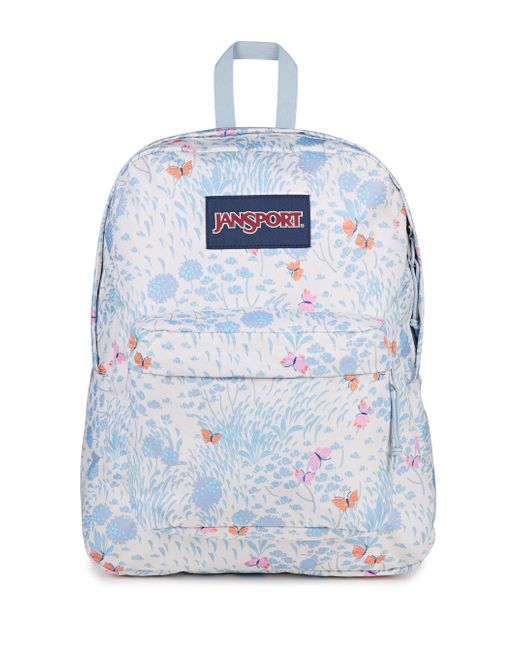 Jansport Blue Superbreak One Backpack - Durable, Lightweight Bag With 1 Main Compartment, Front Utility Pocket With Built-in