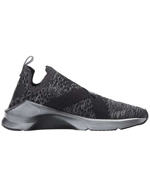 Shop Puma Puma Fierce Evoknit Metallic Sneaker, BlackSilver Shop Puma Puma Fierce Evoknit Metallic Sneaker, BlackSilver