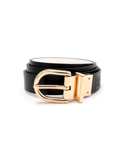 Kate Spade Black 1 Inch Reversible Belt Smooth Split