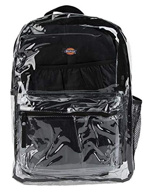 Dickies Black Clear Student Fashion Backpack