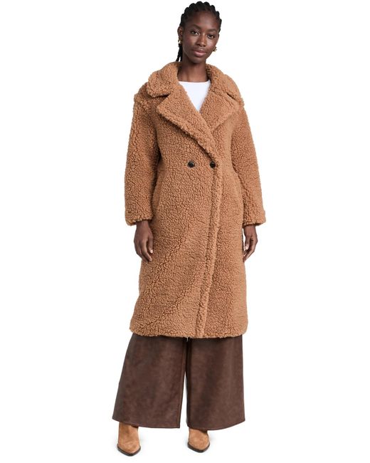 Ugg Orange Gertrude Long Teddy Coat