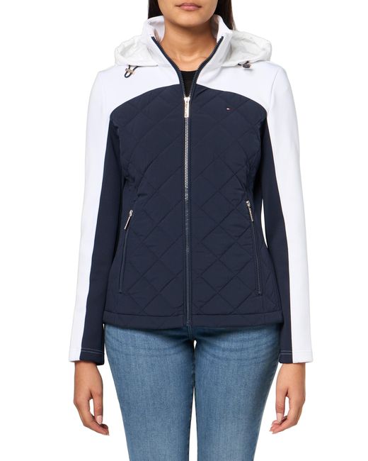 Tommy Hilfiger Blue Gesteppte Scuba-Oberbekleidung für