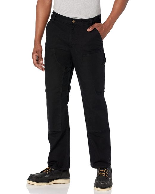 Carhartt Black S Rugged Flex Relaxed Fit Duck Double-front Work Utility Pants for men