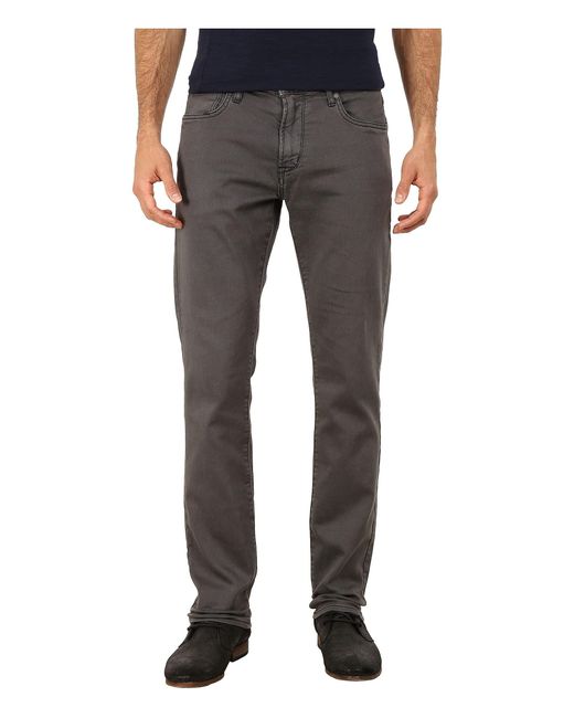 John Varvatos Gray Bowery Fit Knit Slim Straight Jeans In Shark J306r3b for men