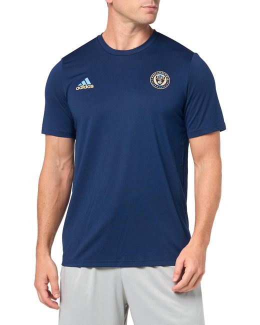 Adidas Blue Philadelphia Union Local Stoic Short Sleeve Pre-game T-shirt for men