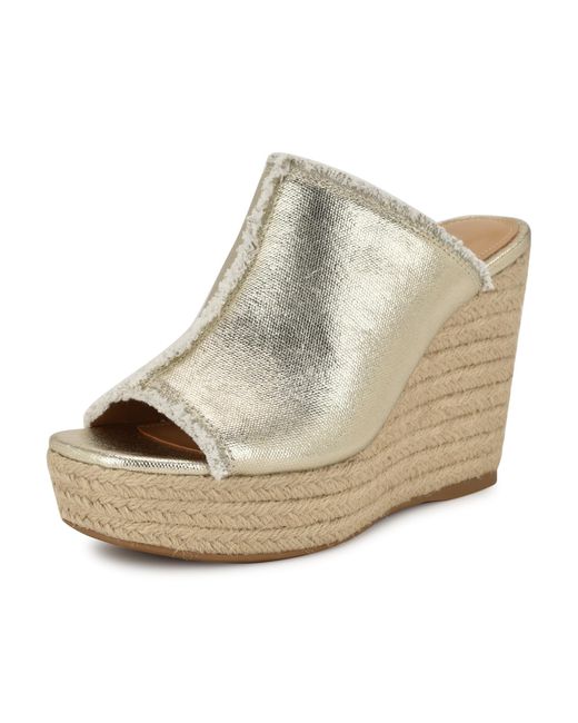 Nine West Metallic Baja Wedge Sandal