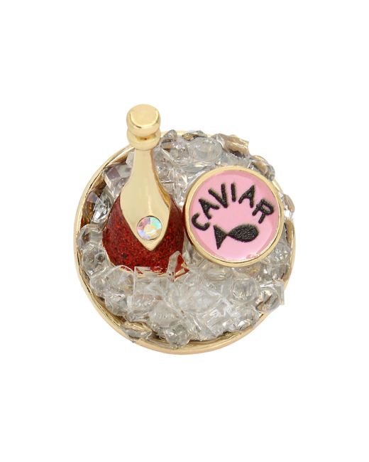Betsey Johnson Pink S Champagne Cocktail Ring