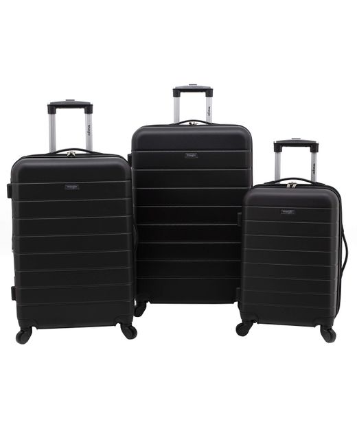Wrangler El Dorado Hardside Luggage With Usb Port/cup Holder & Spinner  Wheels in Black | Lyst