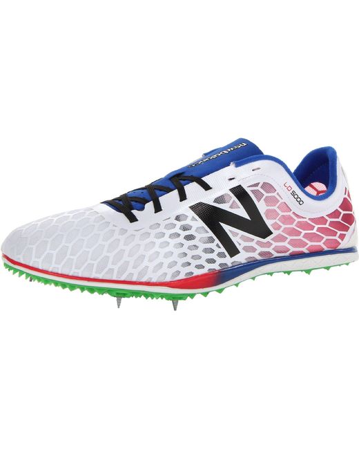 New Balance Long Distance 5000 V1 Running Shoe in White/Blue (Blue) for