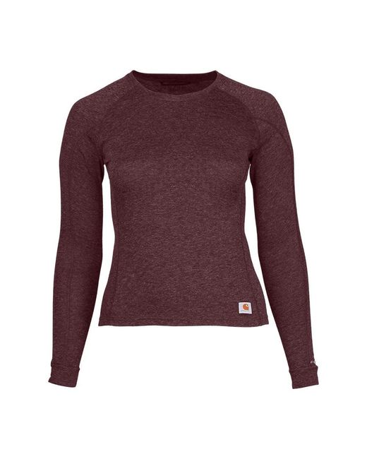 Carhartt Purple Force Midweight Synthetic-wool Blend Base Layer Crewneck Top
