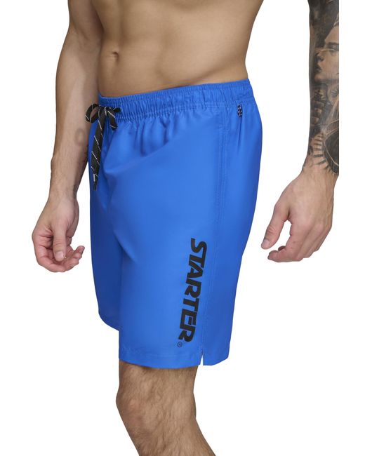 Starter Blue Standard Quick Dry Lightweight Volley Swim Trunk for men